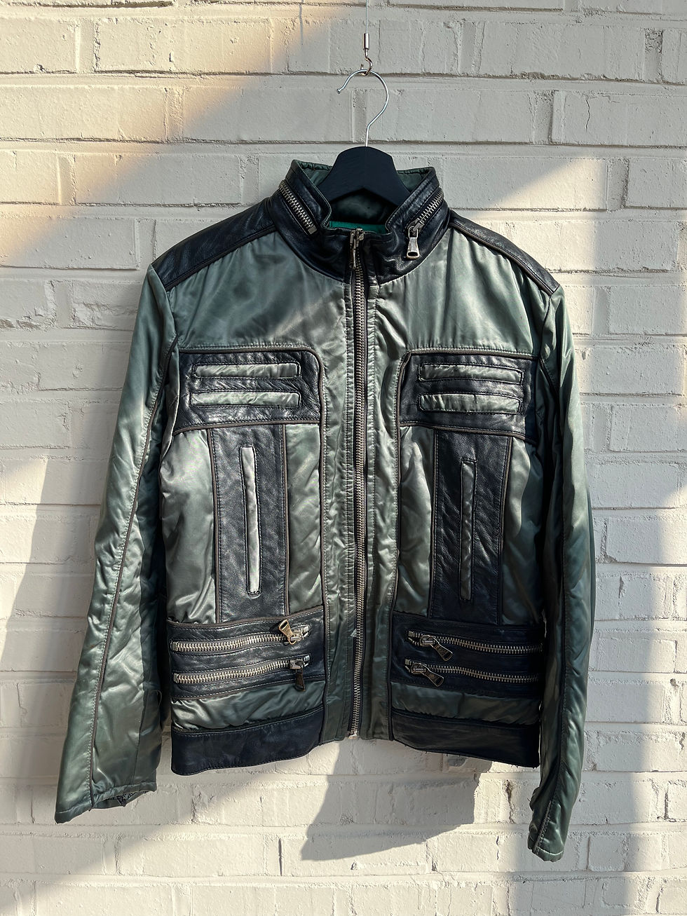 Thumbnail: Dolce & Gabbana archive ram skin multi zip ip biker jacket