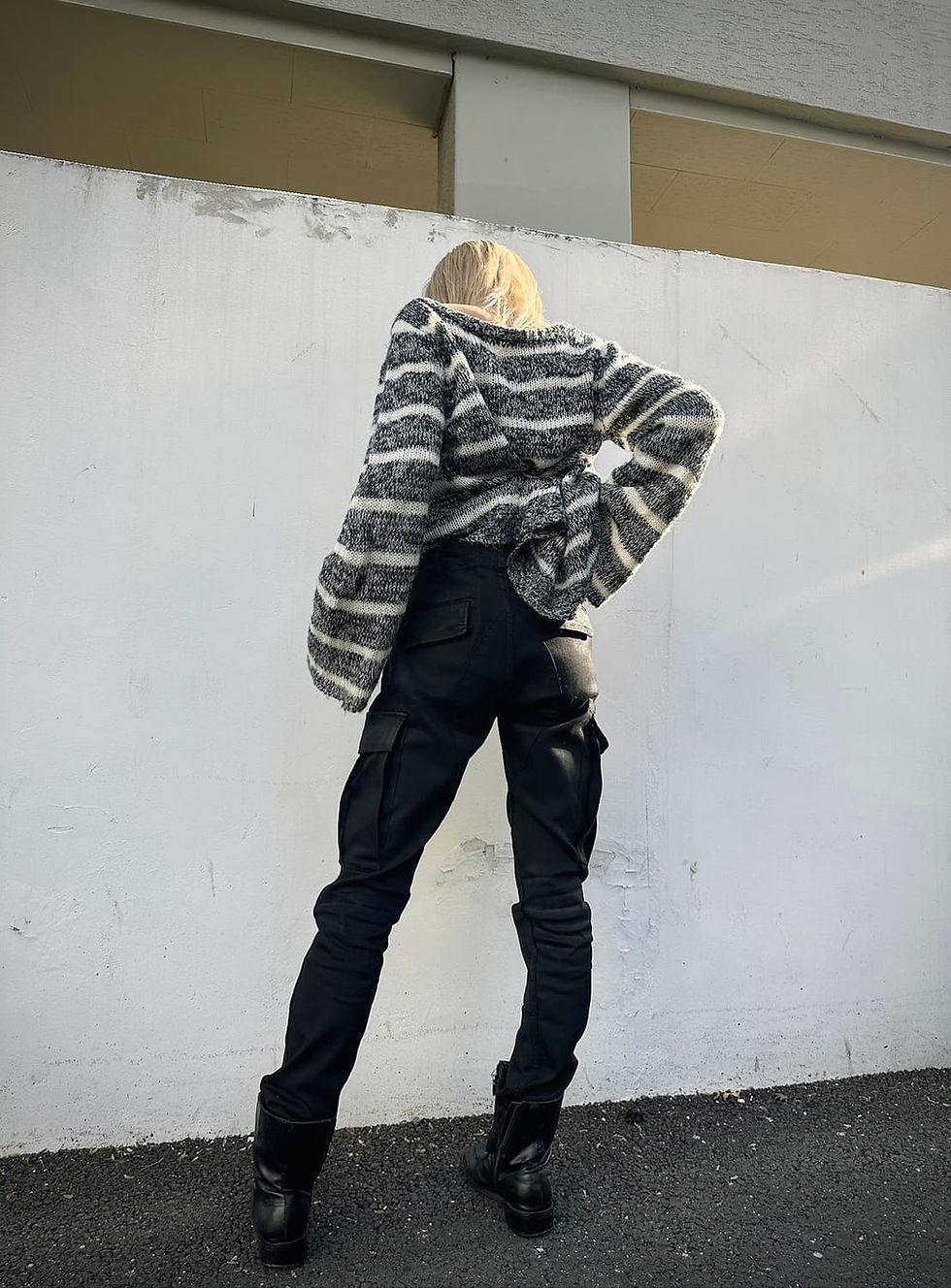 Thumbnail: AMIRI all black wax coating jean