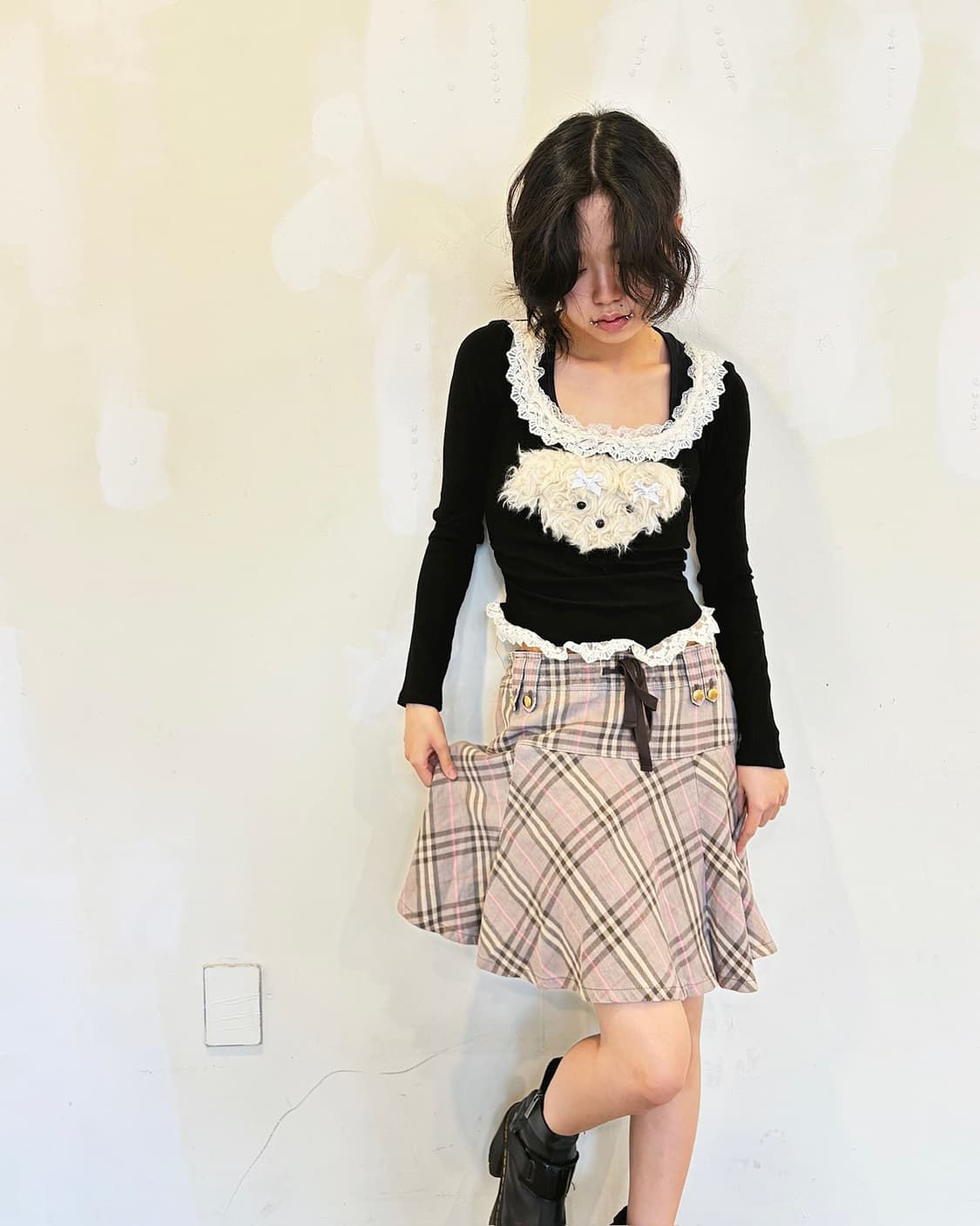 Burberry blue label check patter