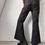 Thumbnail: Ozz on zipper detail boot cut pant