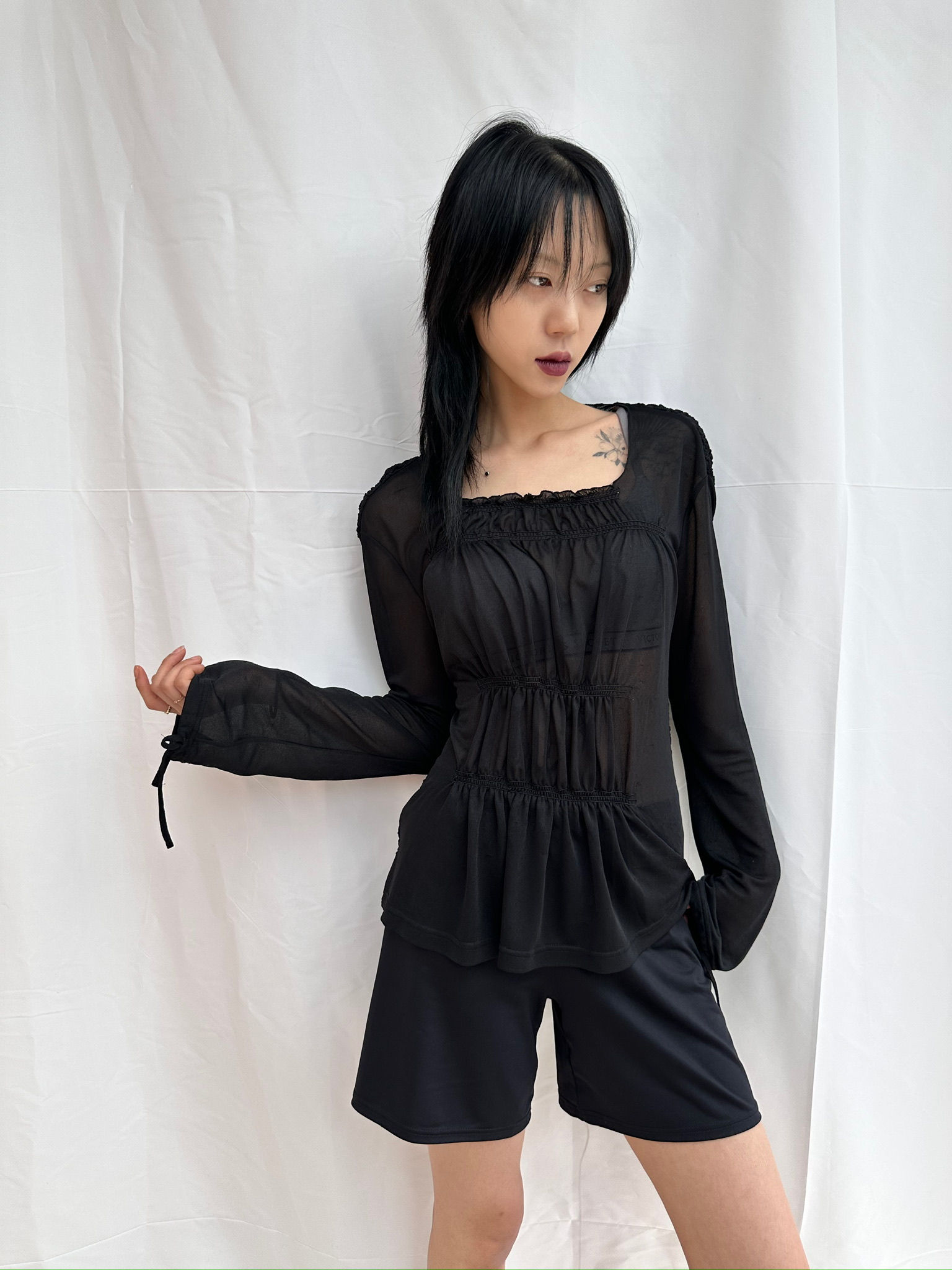 Jean Paul Gaultier see-through blouse