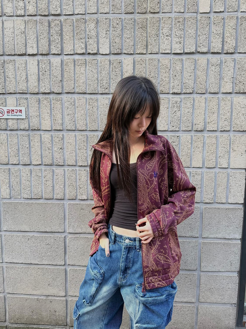 섬네일: Needles 21F/W paisley pattern zip up