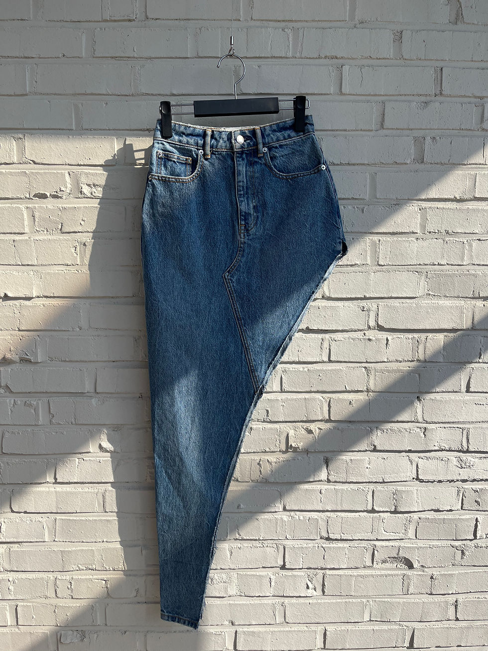섬네일: Alexander wang an balance denim skirt