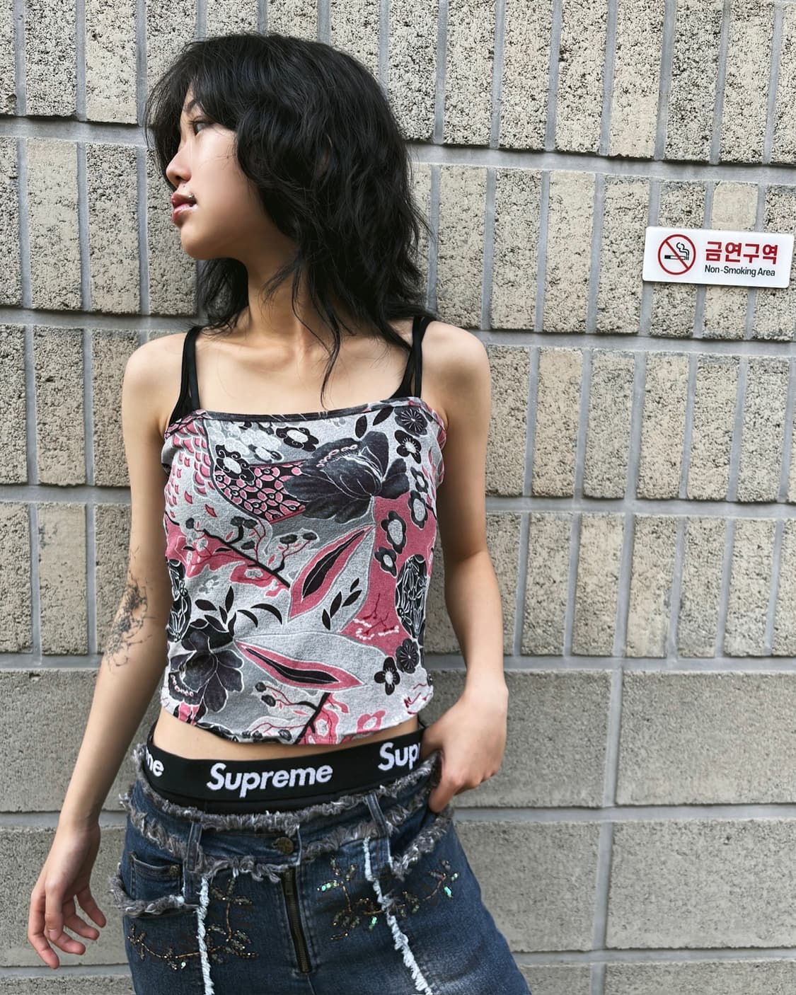 Ozz on oriental pattern sleeveless