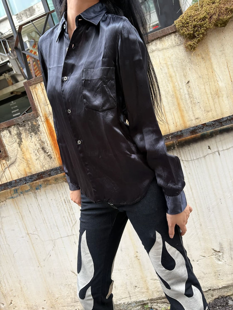 サムネイル： Comme des garçons satin detail shirt