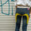 Thumbnail: Evisu boot cut back logo denim pant
