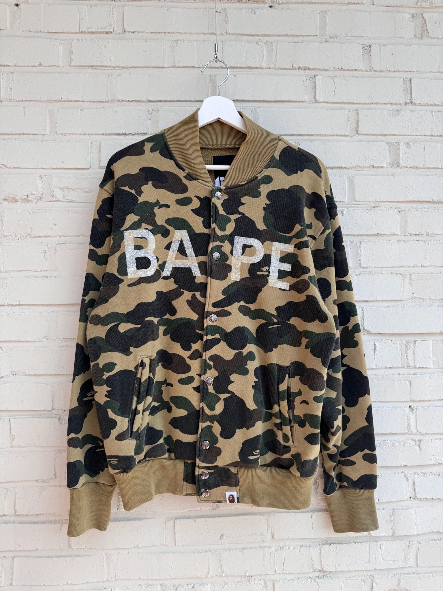 OG bape camo varsity