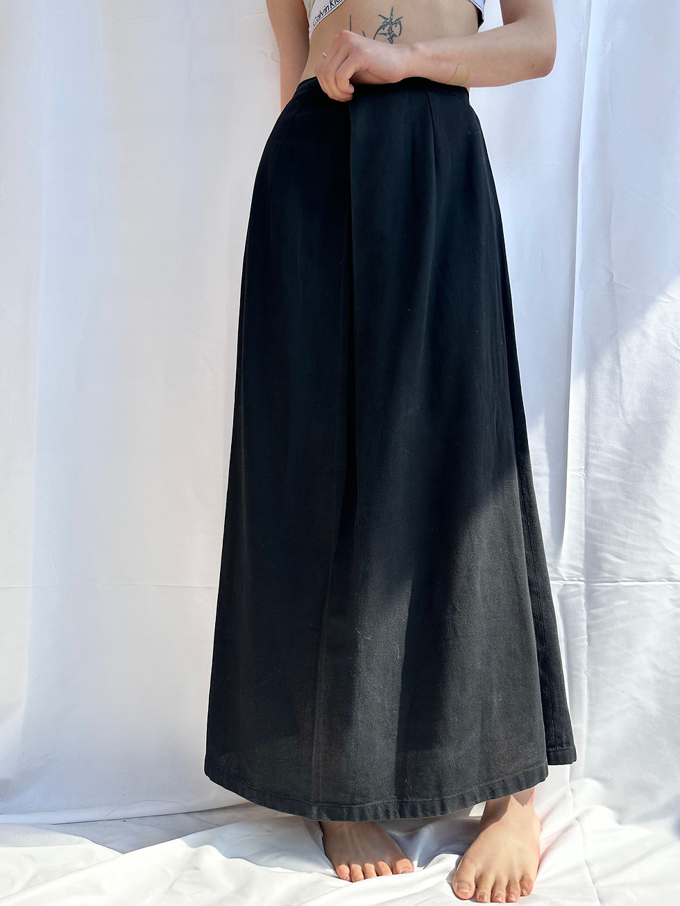섬네일: Yohji Yamamoto flare long skirt