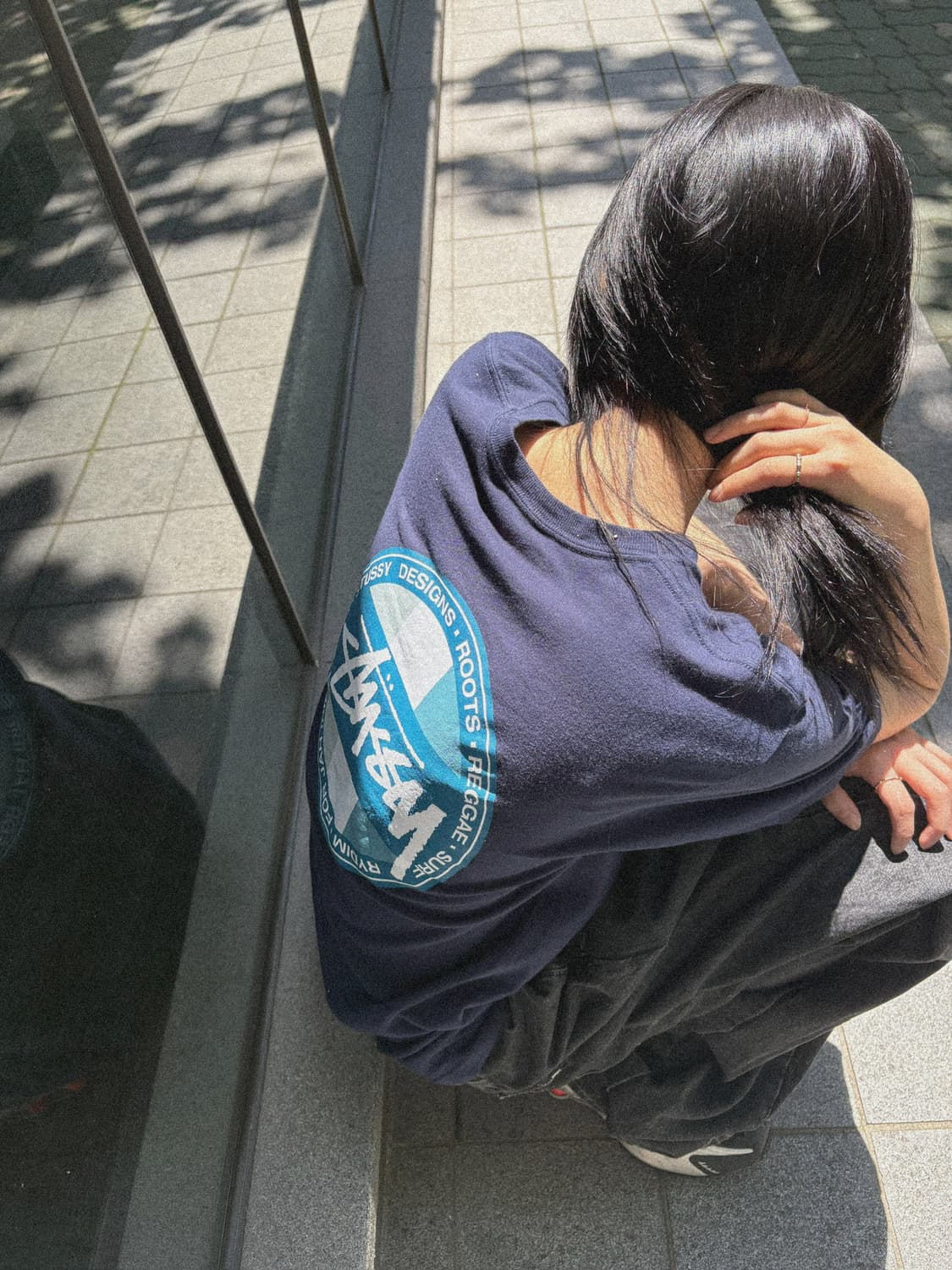 Stussy Tribe printing T shirt