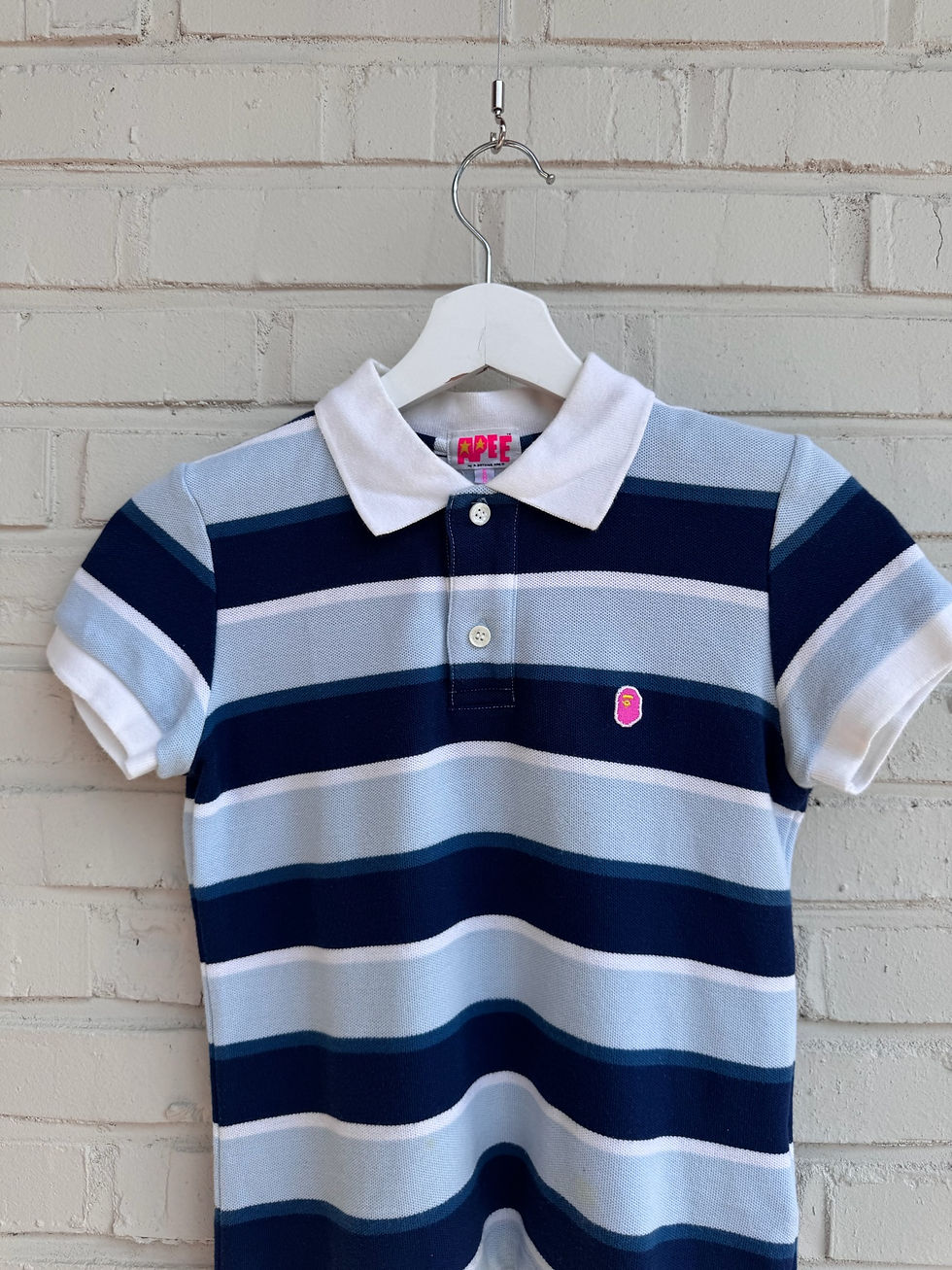 サムネイル： Bape slim logo pk T shirt