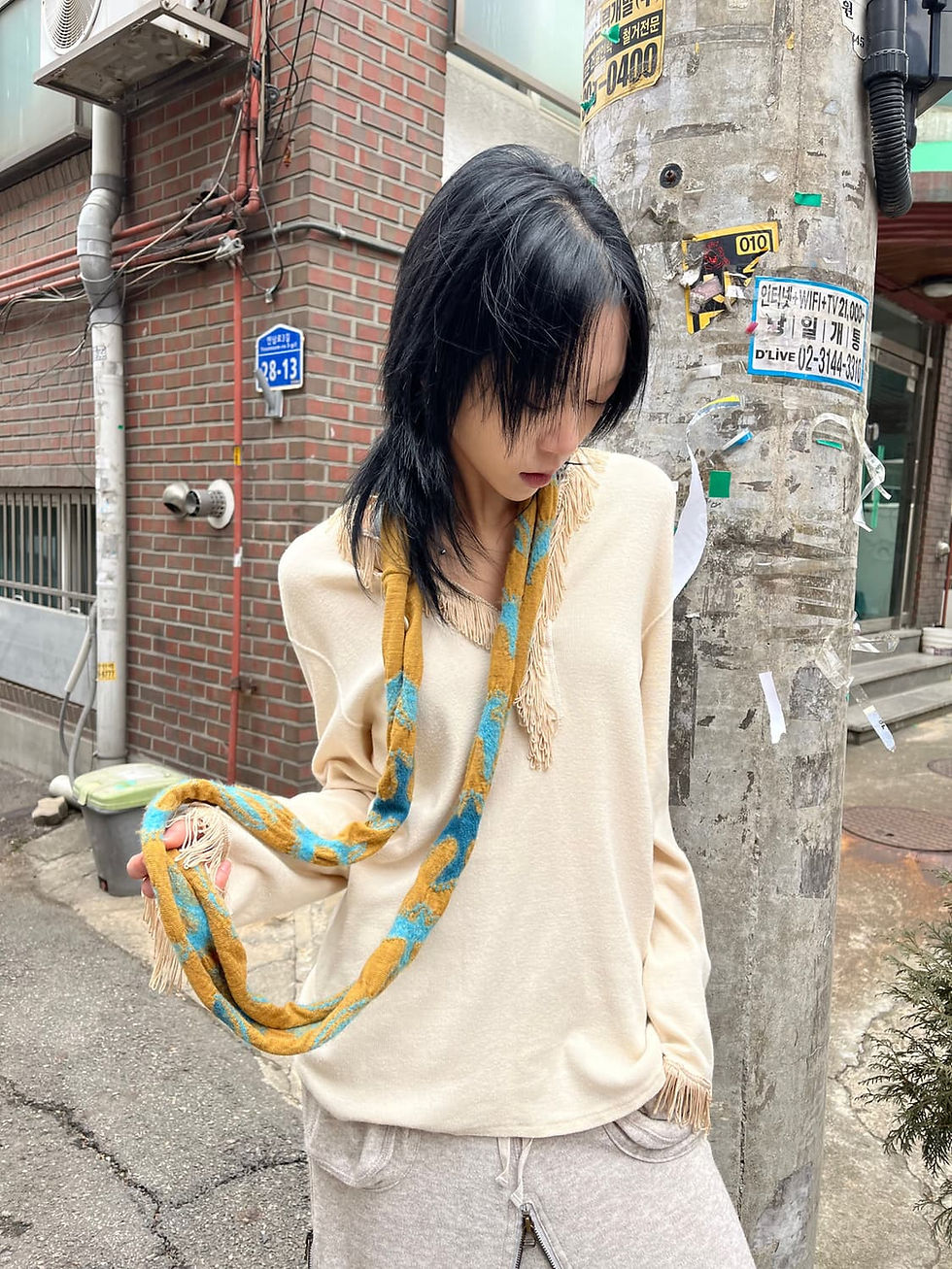 Thumbnail: Kapital blue bird muffler