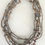 Thumbnail: 18" Funky 6 Strand Necklace - Iridescent Bronze