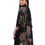 Thumbnail: Bohemian Black Multi-Color Burnout Velvet Kimono OS