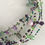 Thumbnail: 18" Funky 6 Strand Necklace - Purple/Green/Crystal Combo