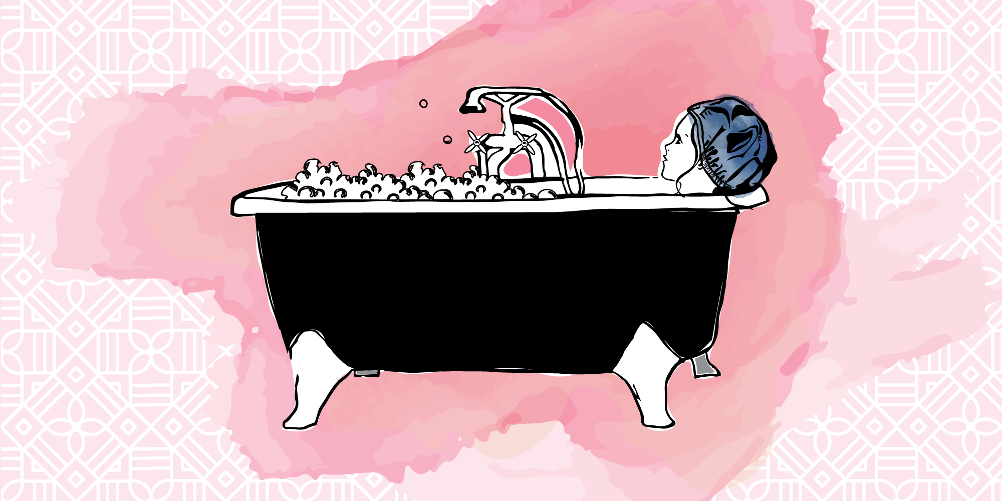 Bompies Shower Cap The Modern Girls Shower Cap Made in Australia