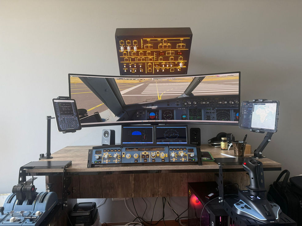 Airbus A320 overhead panel