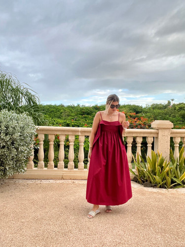strapless open back dress MINERVA MAXI DRESS main image 1