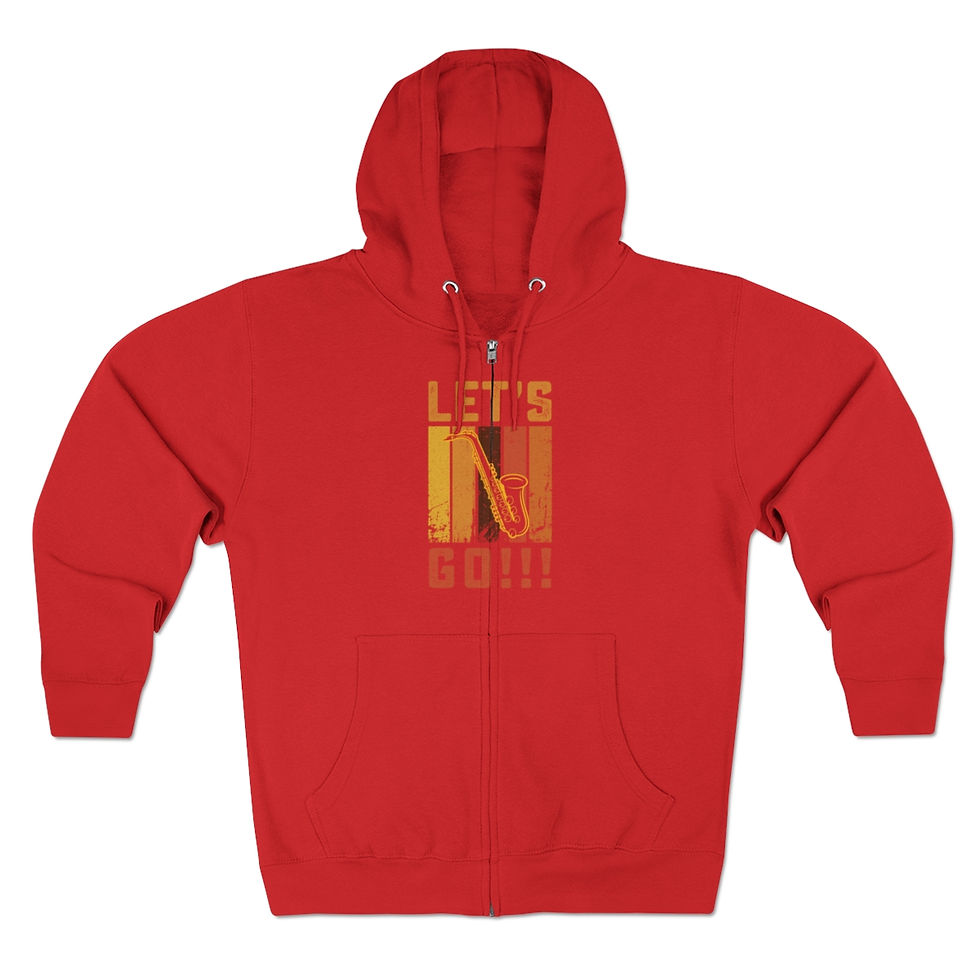 Thumbnail: Doc Martin Lets Go Sax Premium Full Zip Hoodie