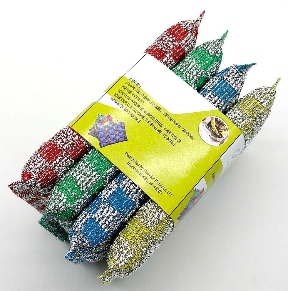 Thumbnail: 4 Pack Mesh Sponge Scrubber