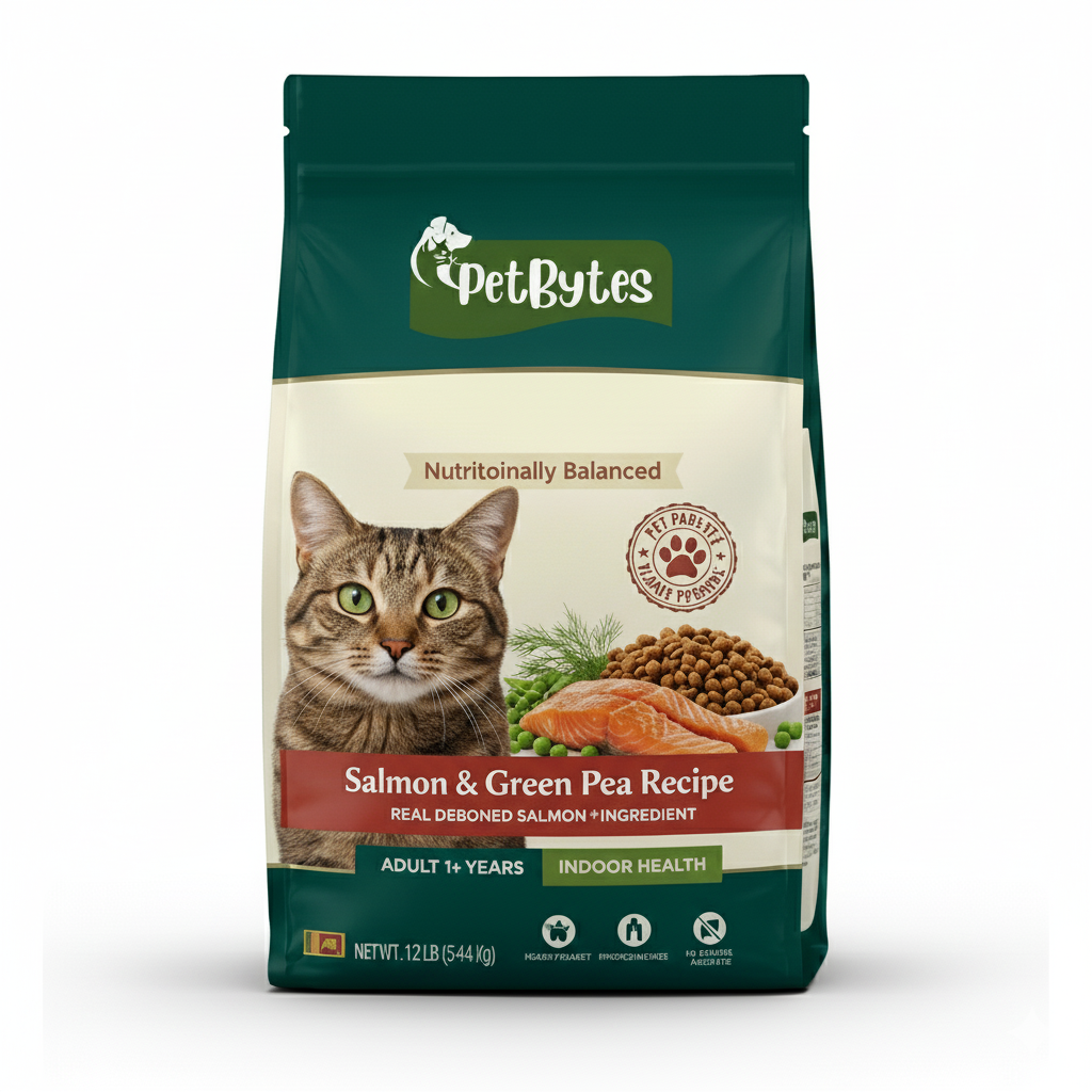 PetBytes - Adult Cat Salmon & Green Pea Recipe