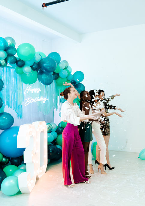 Fun and interactive photobooth setup for birthday parties, capturing memorable moments with friends and family.