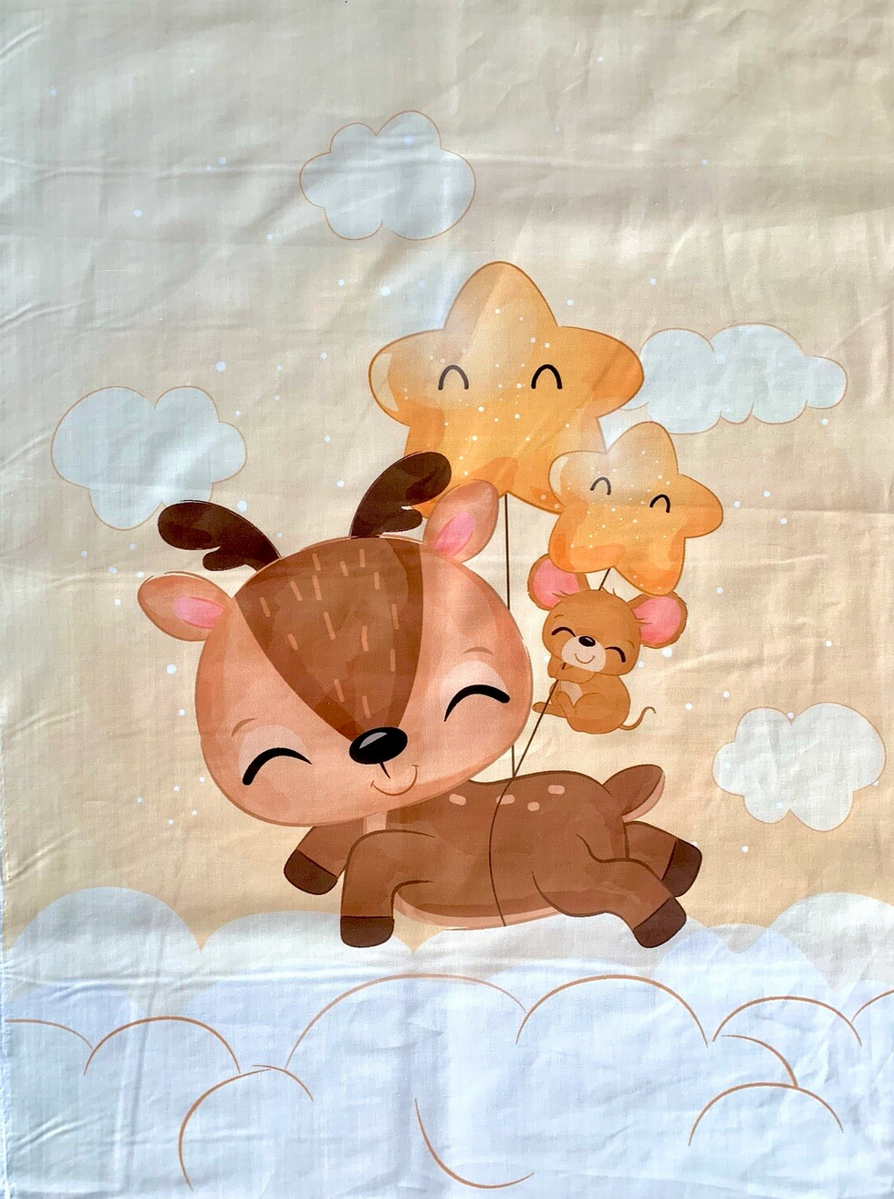 Cerbiatto e Stelle 70x100cm