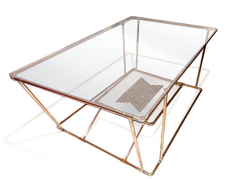 Concption et réalisation d'une table basse e cuivre
