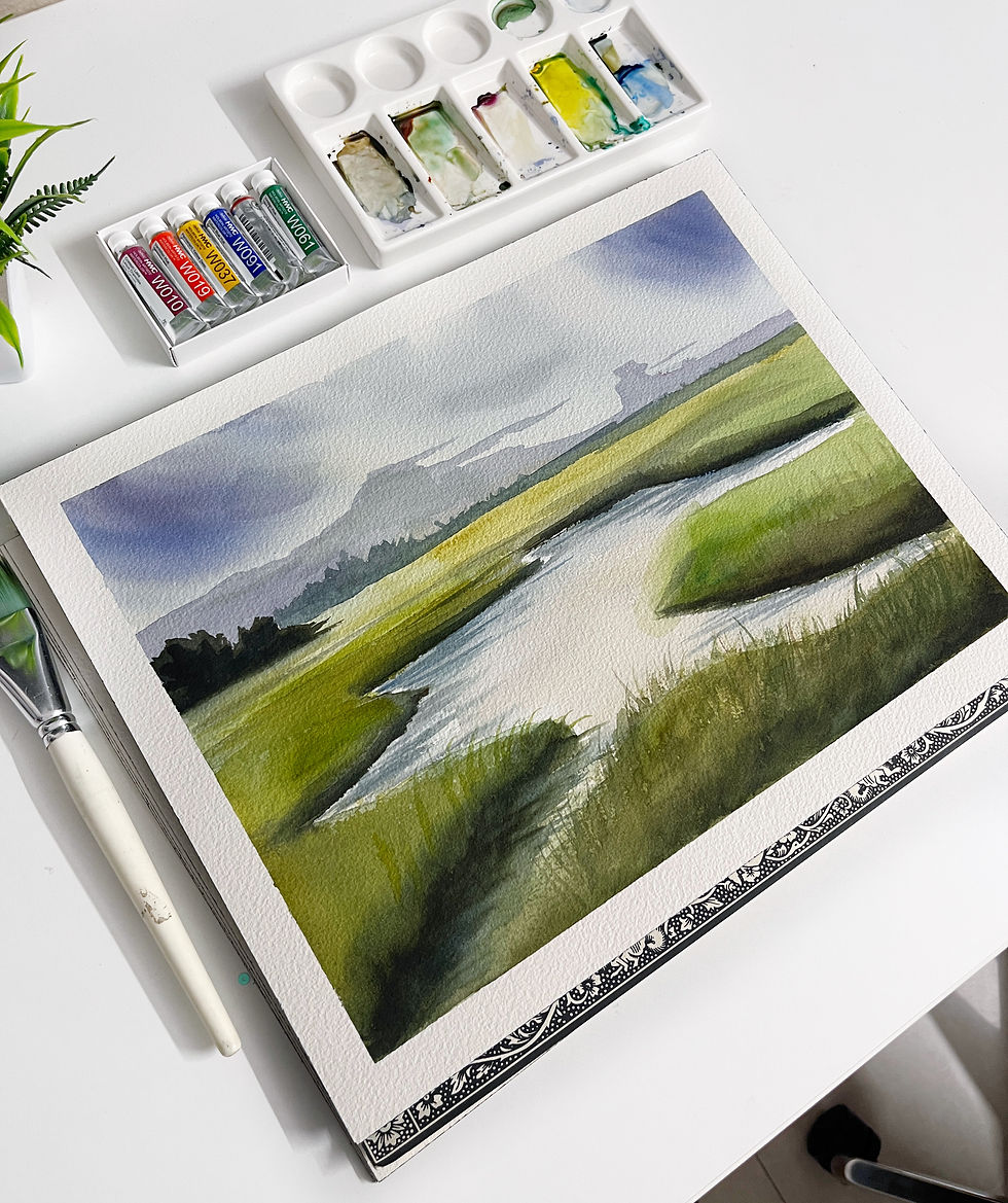 Thumbnail: Dreamscapes - Watercolor 14"x11"