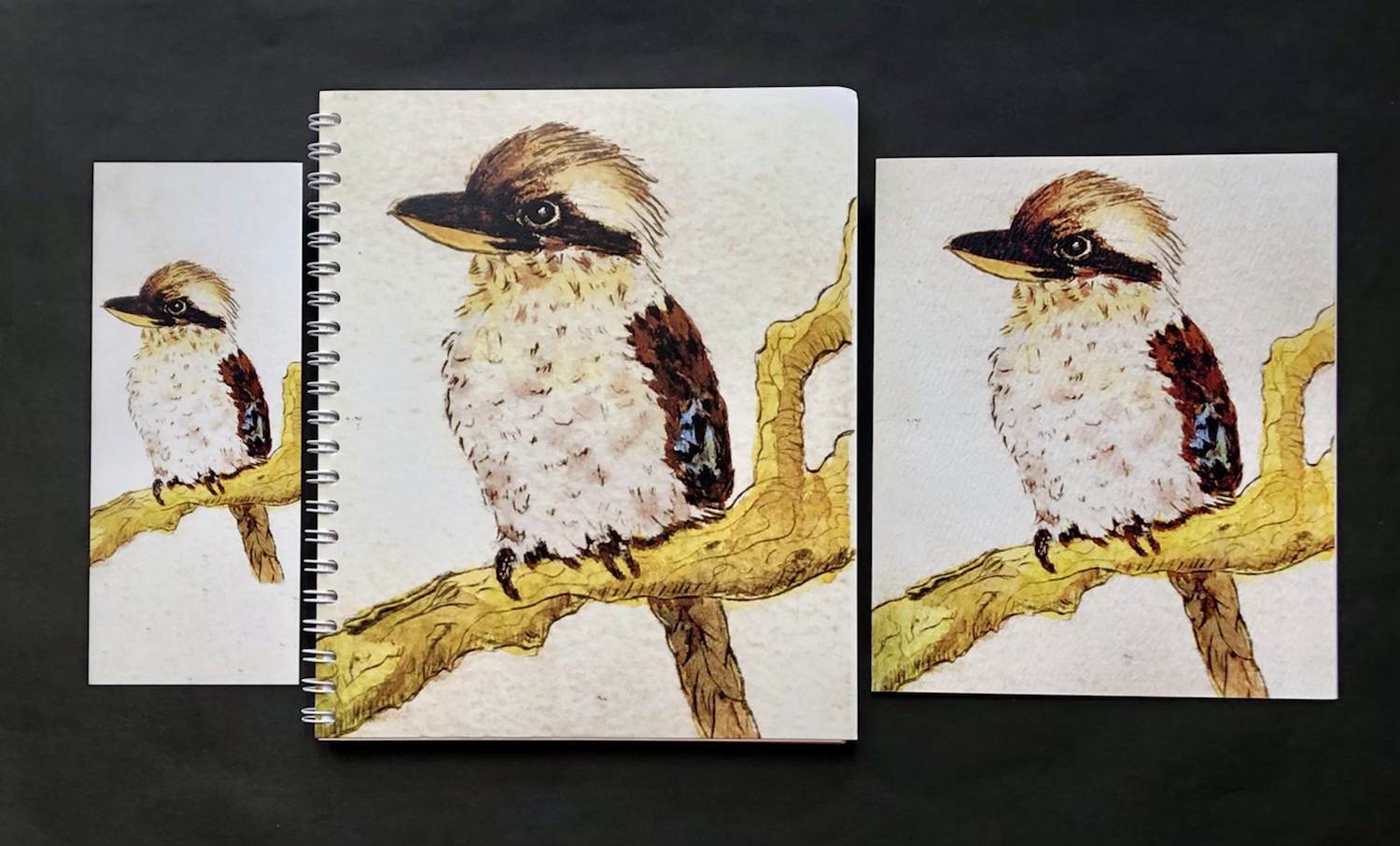 Kookaburra journal, card, bookmark gift pack