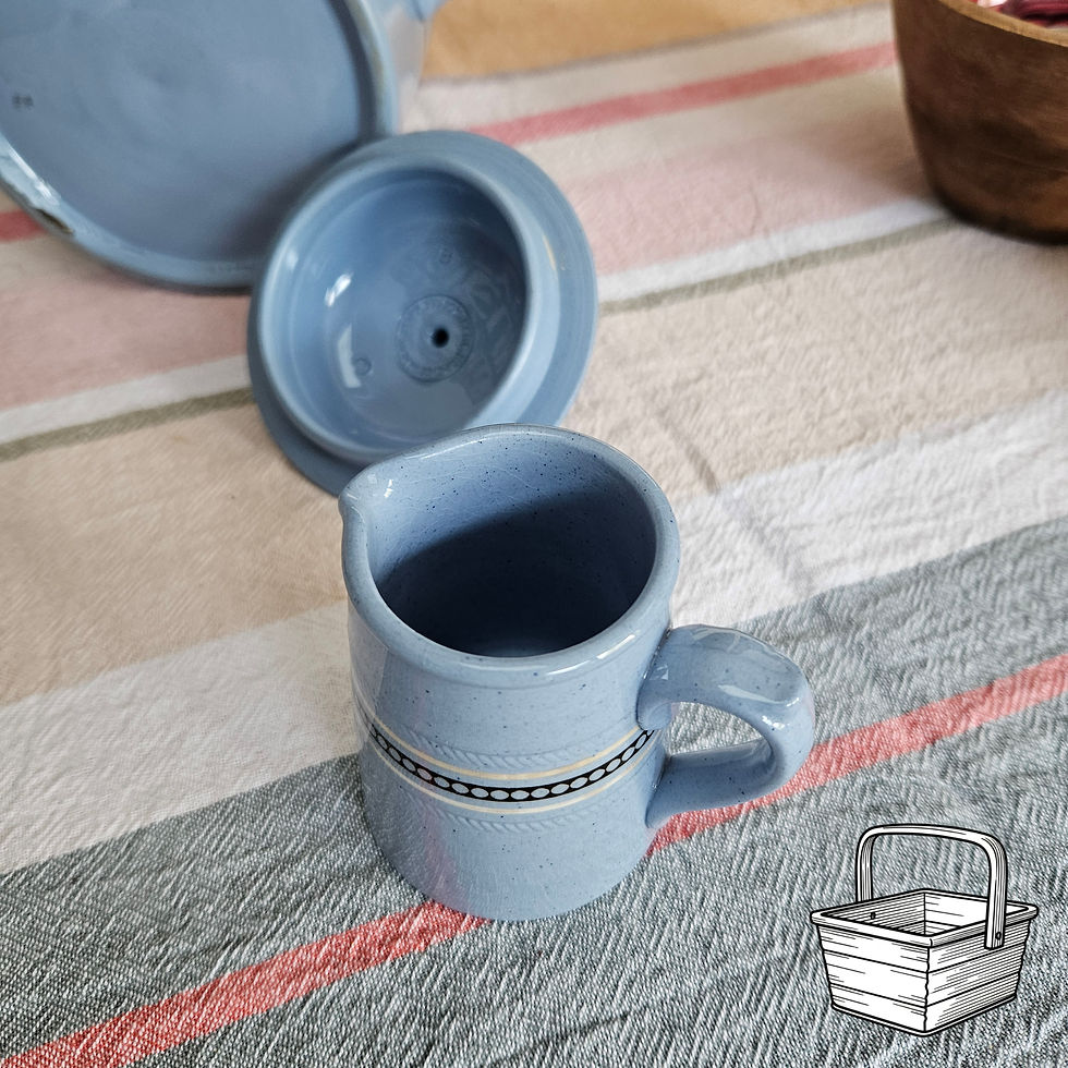 Thumbnail: Dudson Brothers Mosaic Teapot & Creamer Jug