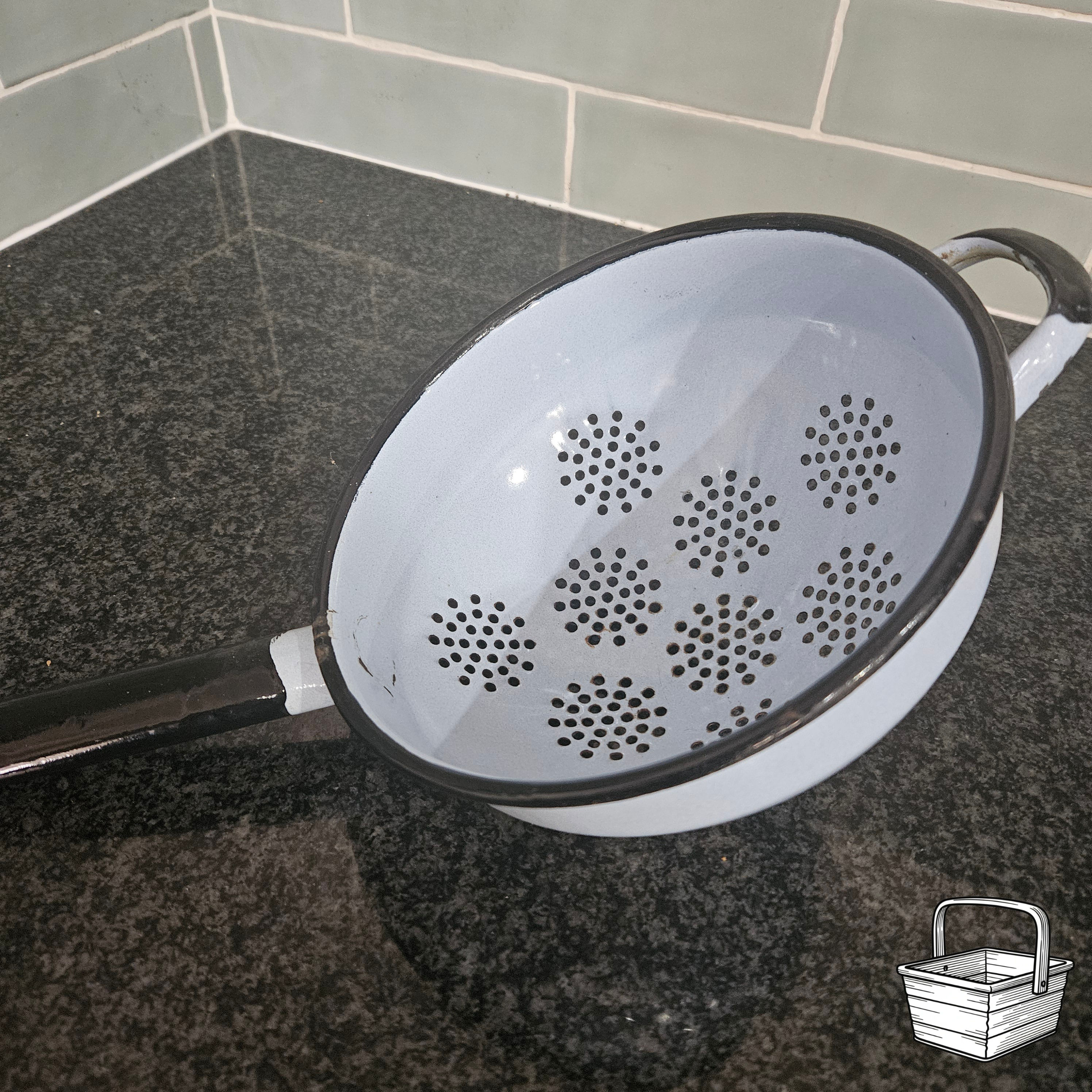 French Enamel Colander