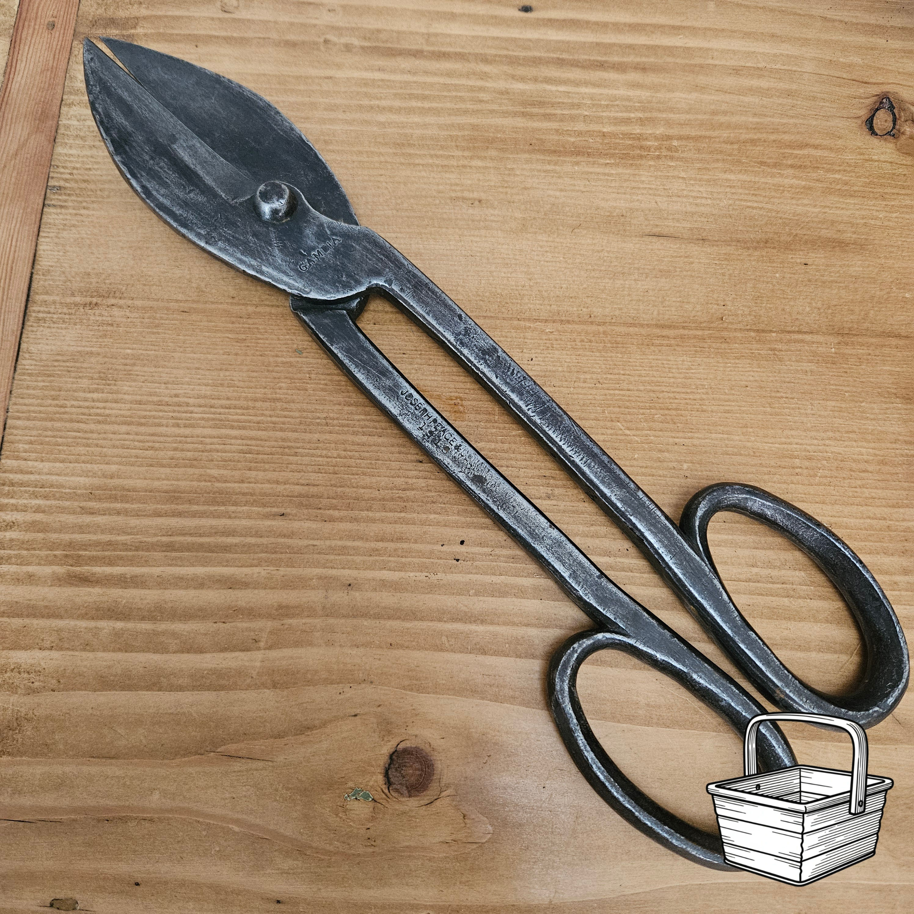 1915 Joseph Peace & Co Forged Tin Snips WW1