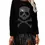 Thumbnail: Halloween hot drill Rhinestone Skull and Crossbones long-sleeved Shirt