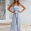 Thumbnail: Strapless Tie-waist Jumpsuit
