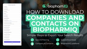 How to Download Companies and Contacts on BiopharmIQ