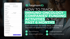 How to Track Immuno-Oncology Companies’ Funding Activities in the Past 6 Months