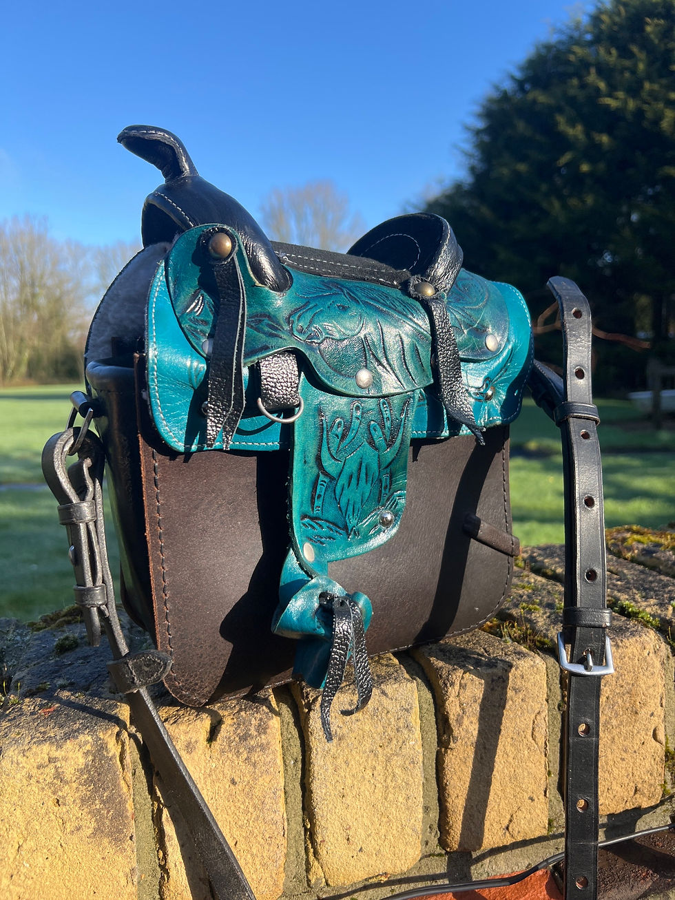Thumbnail: “Blue Couture” The Western Saddlebag