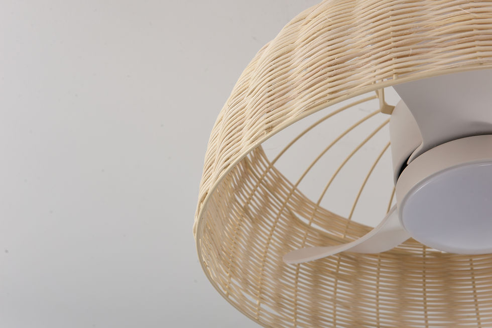 Thumbnail: Wicker ceiling fan