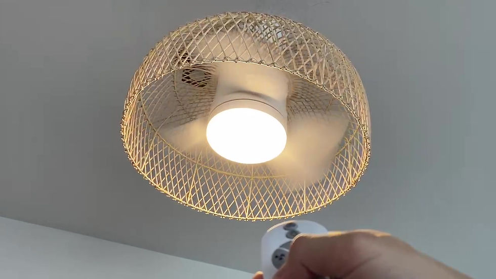 Thumbnail: 18W LED 20" Rattan ceiling fan with light(CF050641W)