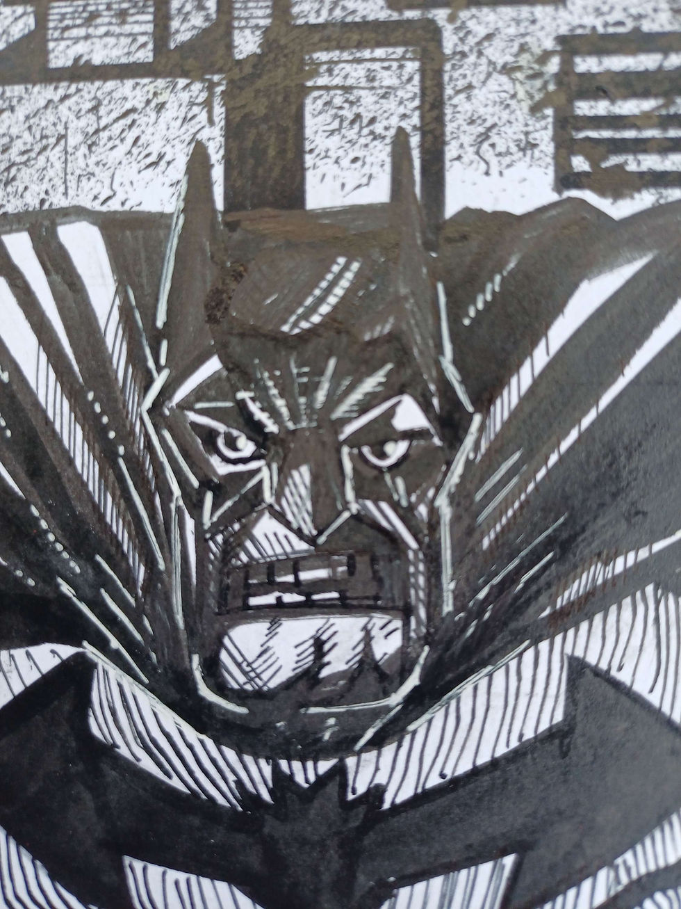 Thumbnail: batman black ink sketch