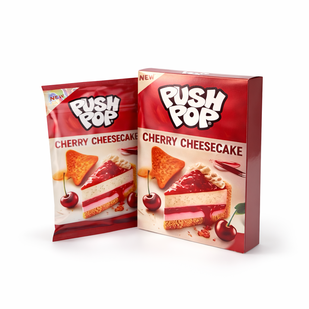 Push Pop Cherry Cheesecake