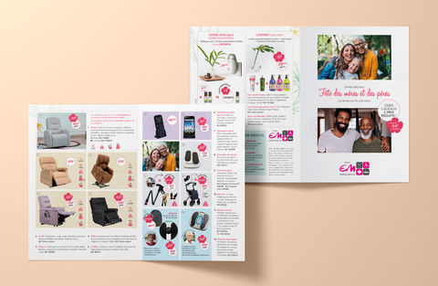 distributeur matériel catalogue brochure mise en page identité visuelle secteur médical Rousset groupe gaillard