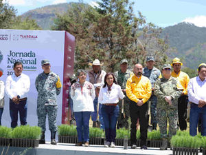 ENCABEZA GOBERNADORA JORNADA NACIONAL DE REFORESTACIÓN; TLAXCALA PLANTA MÁS DE 80 MIL ÁRBOLES
