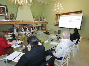 ENCABEZÓ LORENA CUÉLLAR PRIMERA REUNIÓN DE PROTECCIÓN CIVIL CON LA CNPC