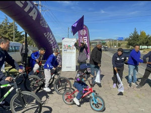 PARTICIPAN MÁS DE 140 PERSONAS EN "BICITEANDO POR TLAXCALA" EN HUEYOTLIPAN