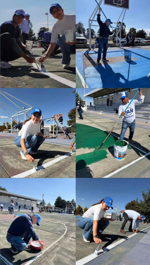 PARTICIPA MIRIAM MARTÍNEZ SÁNCHEZ EN JORNADA DE RESCATE DE ESPACIOS PÚBLICOS EN CUAPIAXTLA