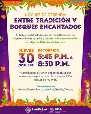 "NOCHES DE OFRENDA” ILUMINARÁ EL JARDÍN BOTÁNICO DE TIZATLÁN CON ARTE, TRADICIÓN Y MATERIALES RECICLADOS