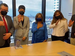 SE REÚNE GOBERNADORA LORENA CUÉLLAR CON AUTORIDADES DE BROOKLYN COLLEGE UNIVERSIDAD EN NY