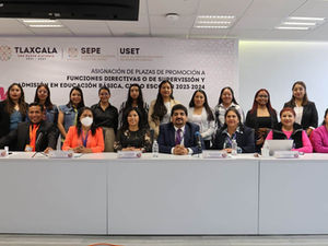 ASIGNÓ SEPE-USET PLAZAS DEL PROCESO DE ADMISIÓN Y PROMOCIÓN EN EVENTO PÚBLICO