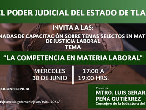 IMPARTIRÁN EN EL TSJE LA CONFERENCIA “LA COMPETENCIA EN MATERIA LABORAL”